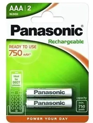 PANASONIC Punjive baterije HHR-4MVE/2BD-2xAAA/ 750mAh/ 2 kom
