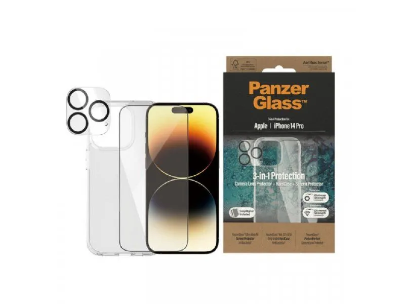 PANZER GLASS Set maska/ zaštita za ekran i kameru za IPhone 14 Pro Bundle