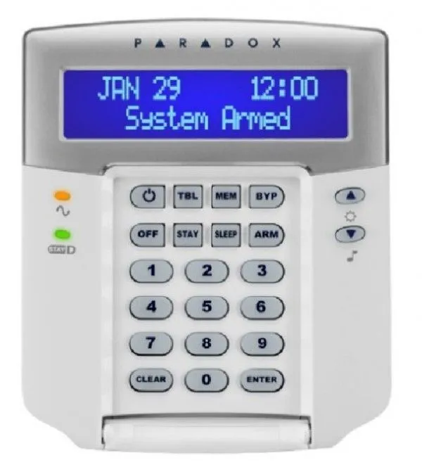 PARADOX Šifrator tastatura do 32 zone K32+ LCD LED