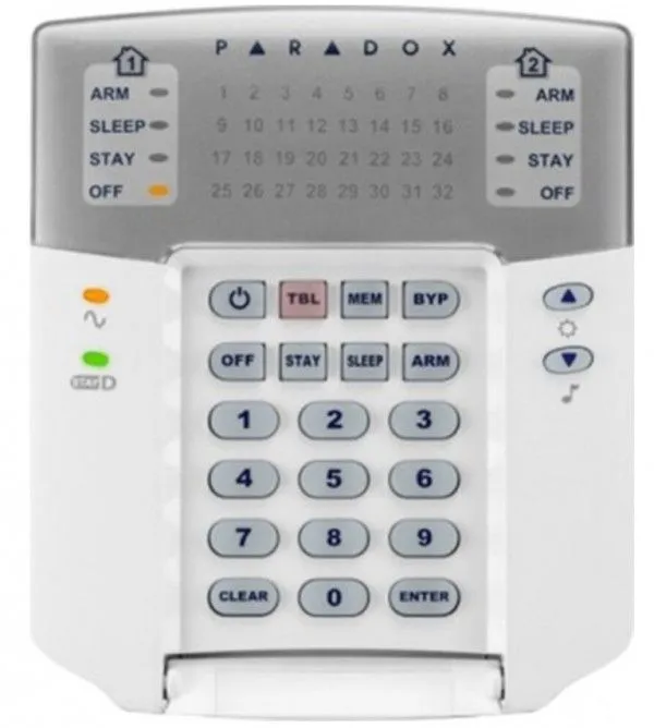 PARADOX Šifrator tastatura do 32 zone  K32+ LED