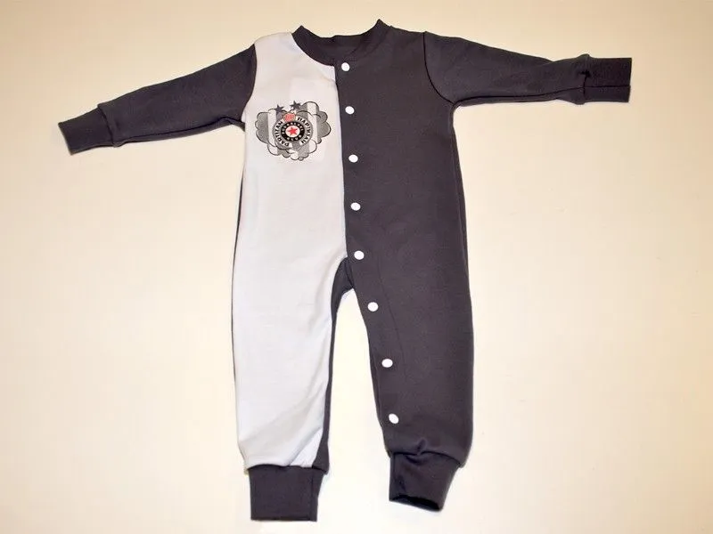 PARTIZAN Zeka dugih rukava/ crna/bela