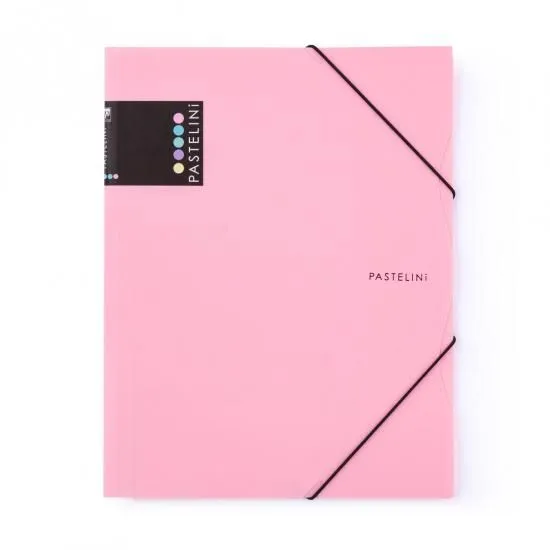 PASTELINI PVC fascikla sa lastišem A4-Pink