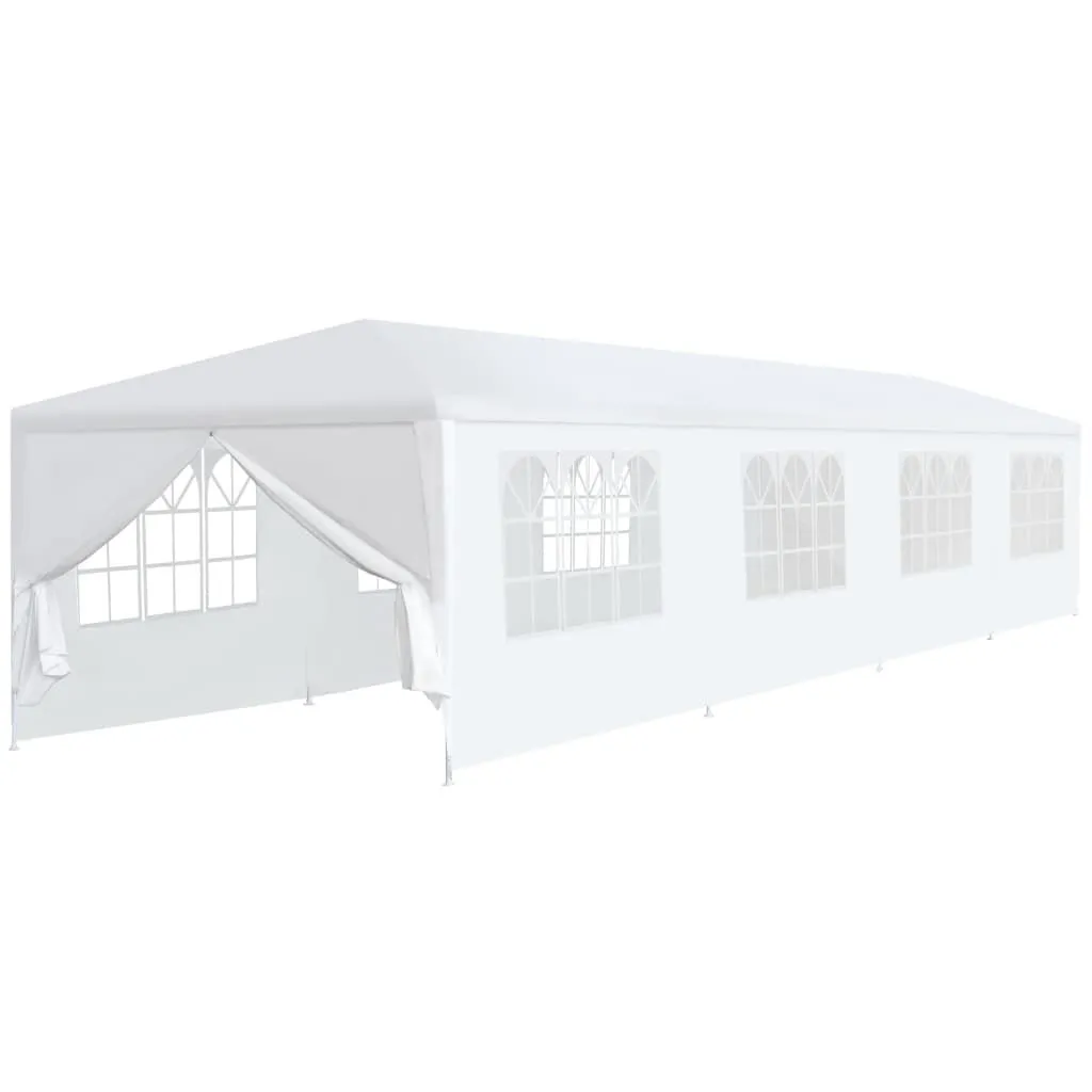 Paviljon Tenda 9x3m Bela Sa Stranicama