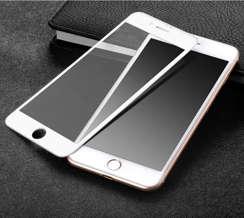 Perfect Silk print full Nano staklo 0/1mm za iPhone 6 Plus belo.
