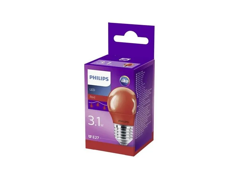 PHILIPS LED sijalica u boji 3,1 W (25 W) E27 P45 crvena