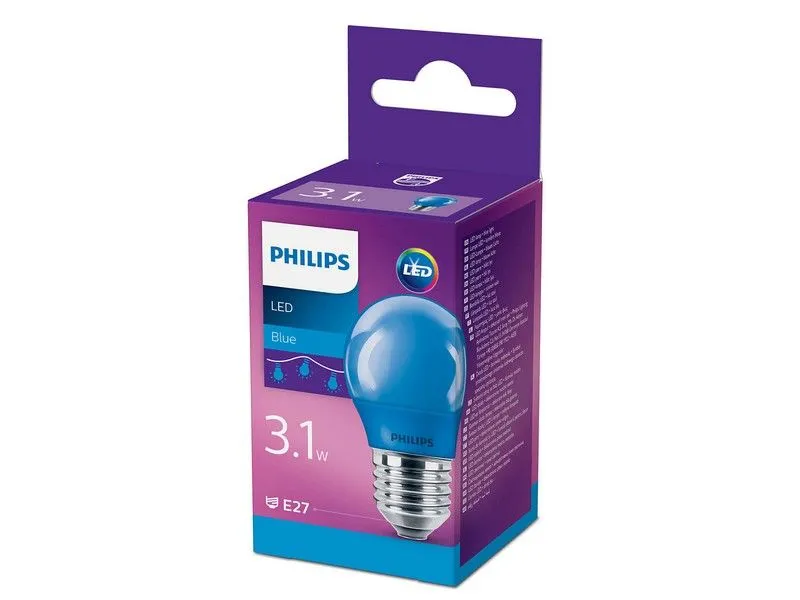PHILIPS LED sijalica u boji 3,1W(25 W) E27 P45 plava