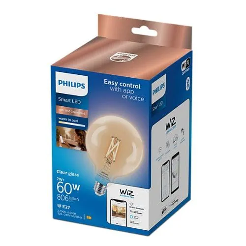 PHILIPS Pametna sijalica PHI WFB 60W G125 E27 CL