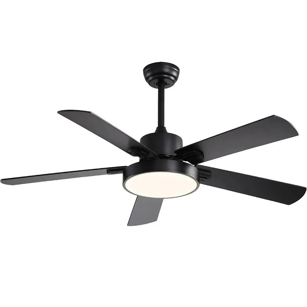 TIMELESS TOOLS Plafonski luster ventilator na daljinski Crni