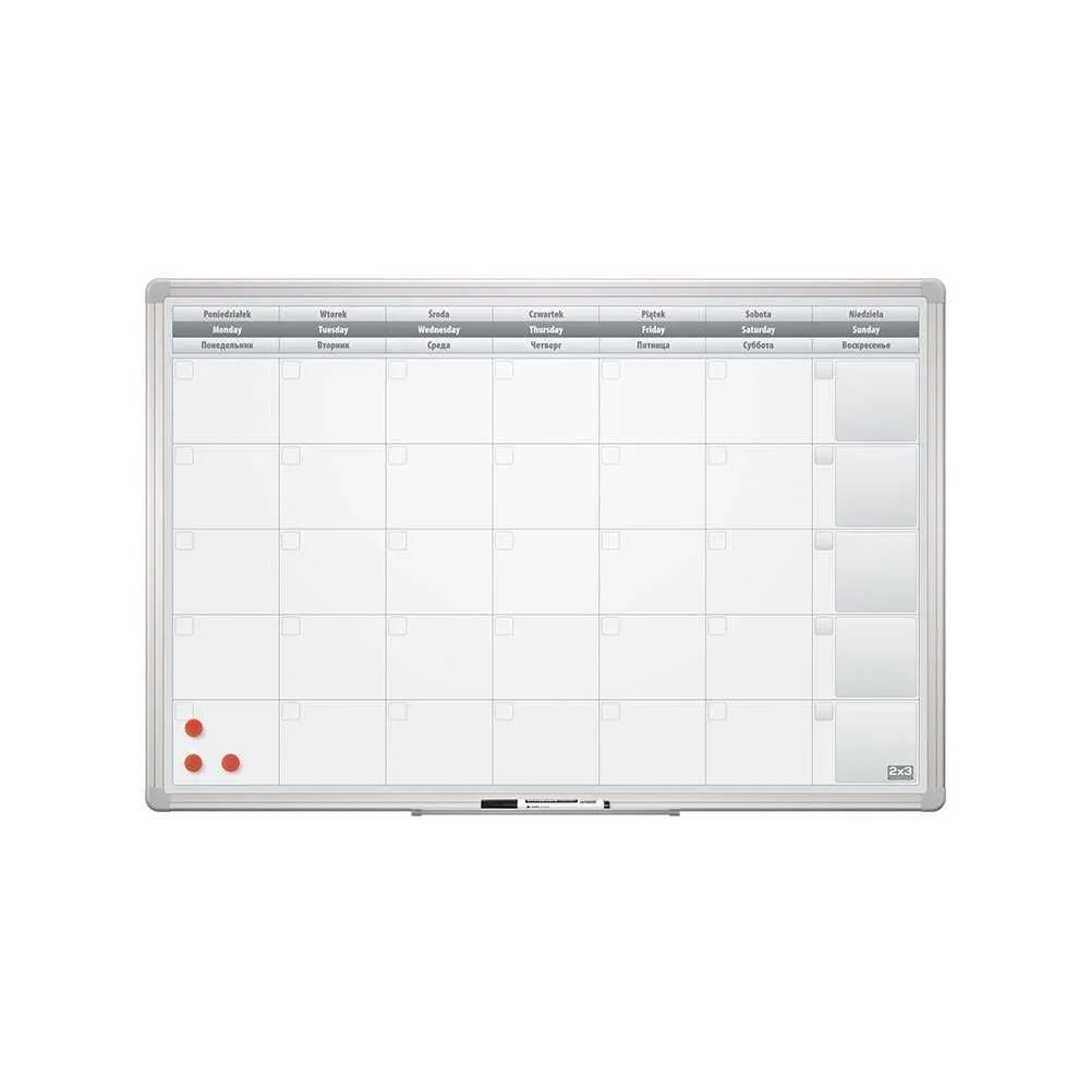 Planer tabla 2x3 TP004,mesečna 60x90cm