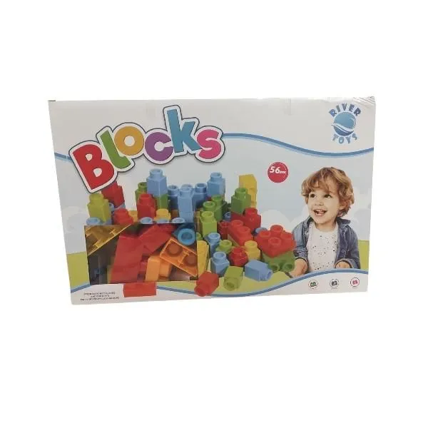 Plastične kocke b21056 56 delova