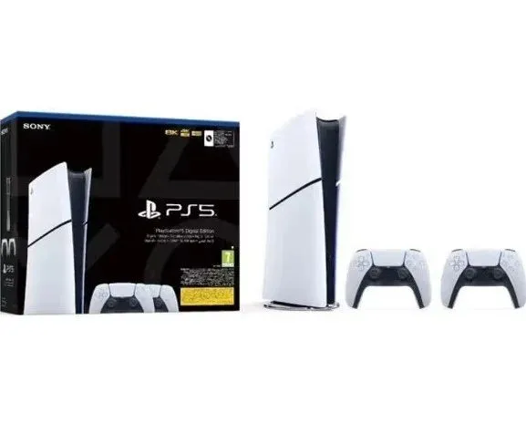 PLAYSTATION Konzola PS5 Digital 825 GB E-Chassis + DualSense White Dzojstik
