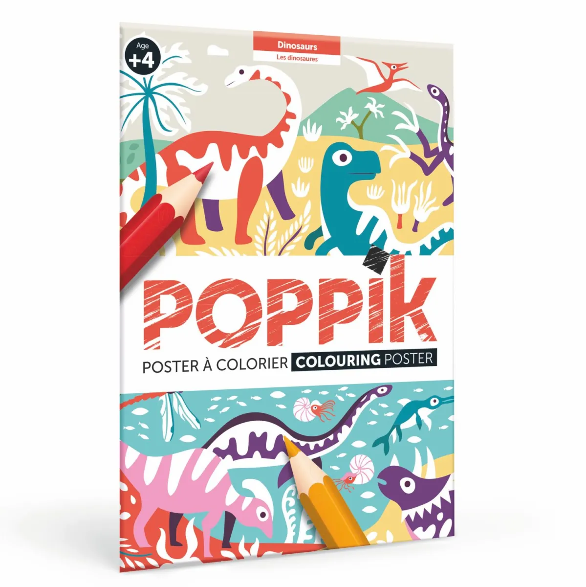 POPPIK Poster za bojenje: Dinosaurusi