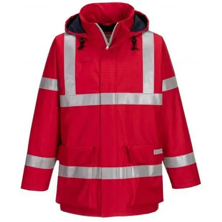 PORTWEST Vatrootporna kišna jakna antistatik Bizflame S785/ veličina M/ crvena