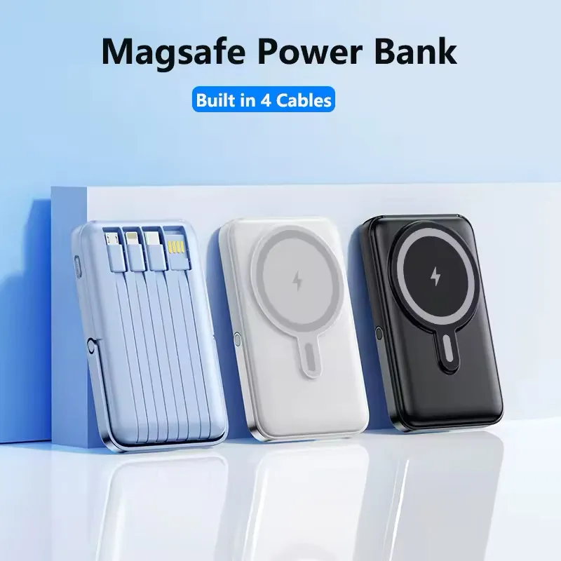 Power Bank Mag Charger PD 66W 5000 mAh plavi