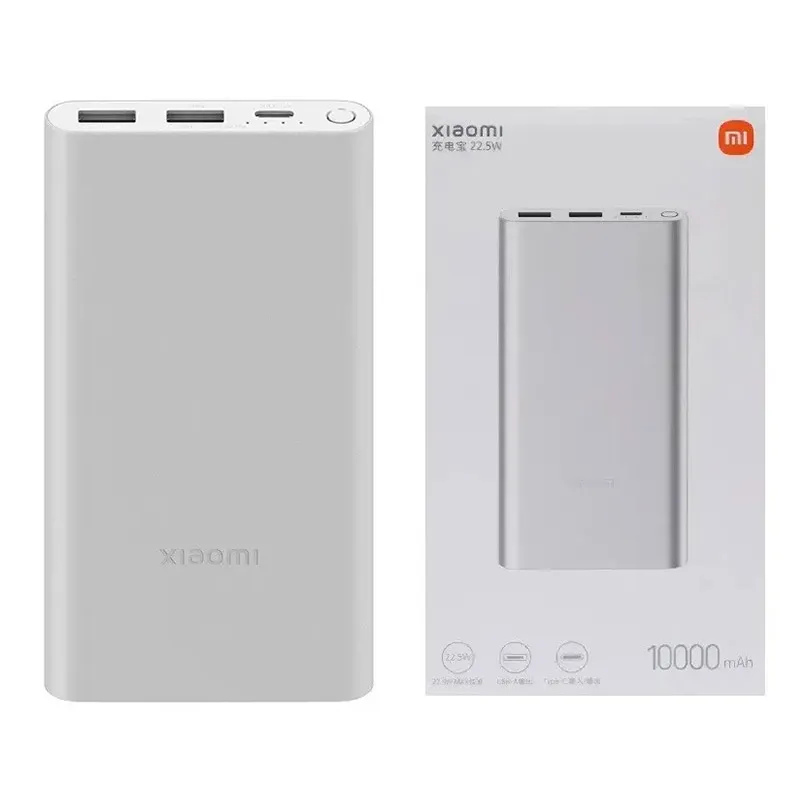Power Bank Xiaomi 22/5W 10000 mAh srebrni