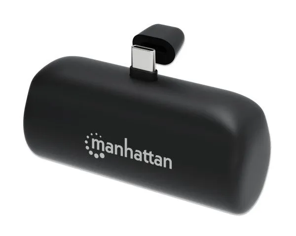 MANHATTAN Powerbank 1026336 5000mAh 10W/Black/USB-C