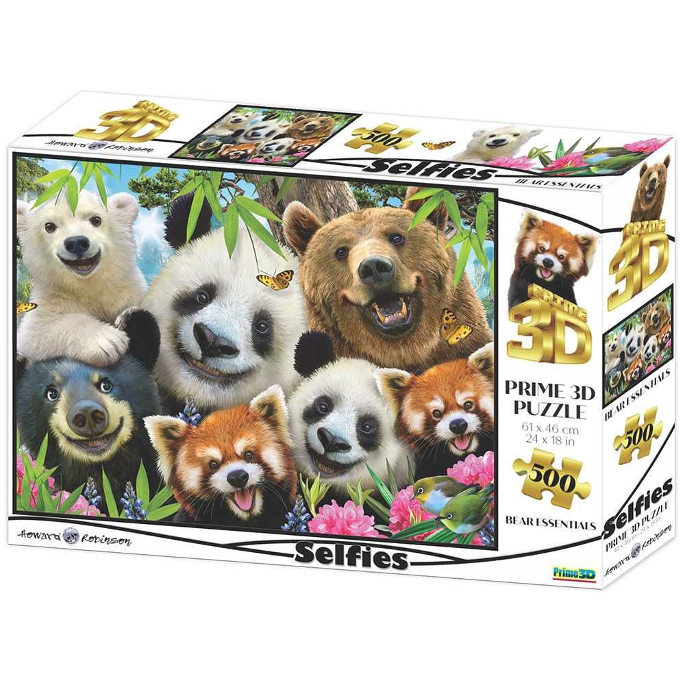 PRIME 3D PUZZLE - Selfie Medvedi 500 delova