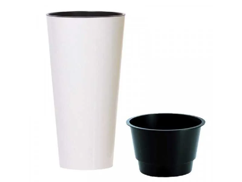PROSPERPLAST PR DTUS300-S449 Saksija Tubus Slim 30x57cm Bela