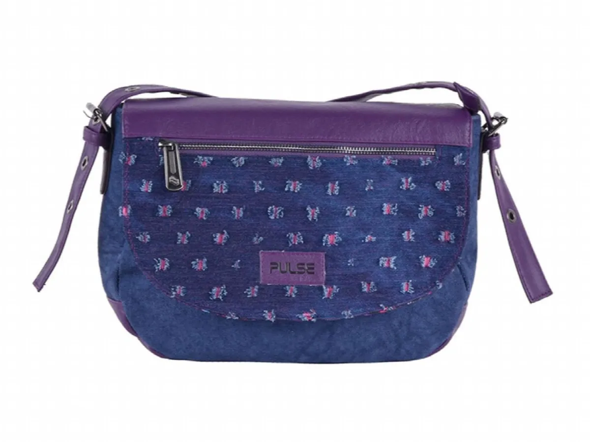 PULSE Torba na rame trieste flower jeans 121514