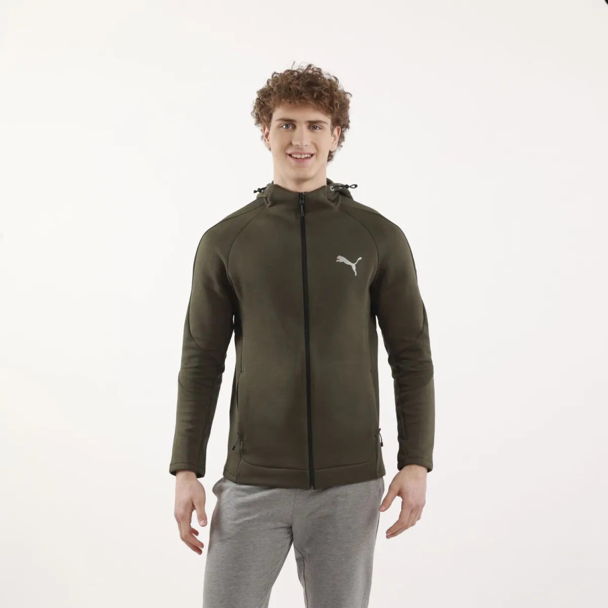 PUMA Duks sa kapuljačom evostripe full-zip hoodie dk M