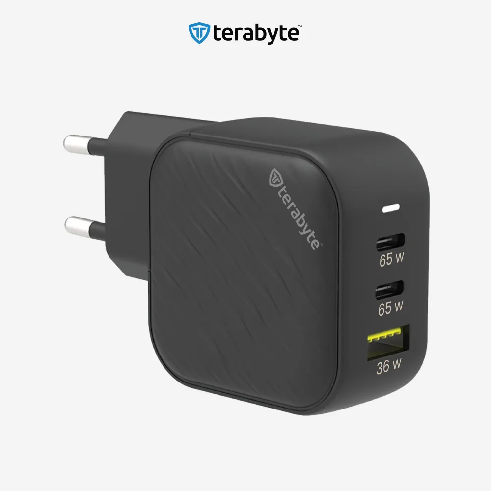Punjac univerzalni Terabyte TR65W/ GaN/ PPS/ PD 3.0/ QC 3.0/ 65W crni CE