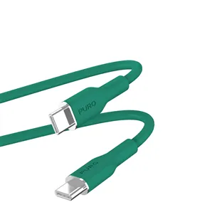 PURO Icon kabal USB-C - USB-C 1.5 m zeleni