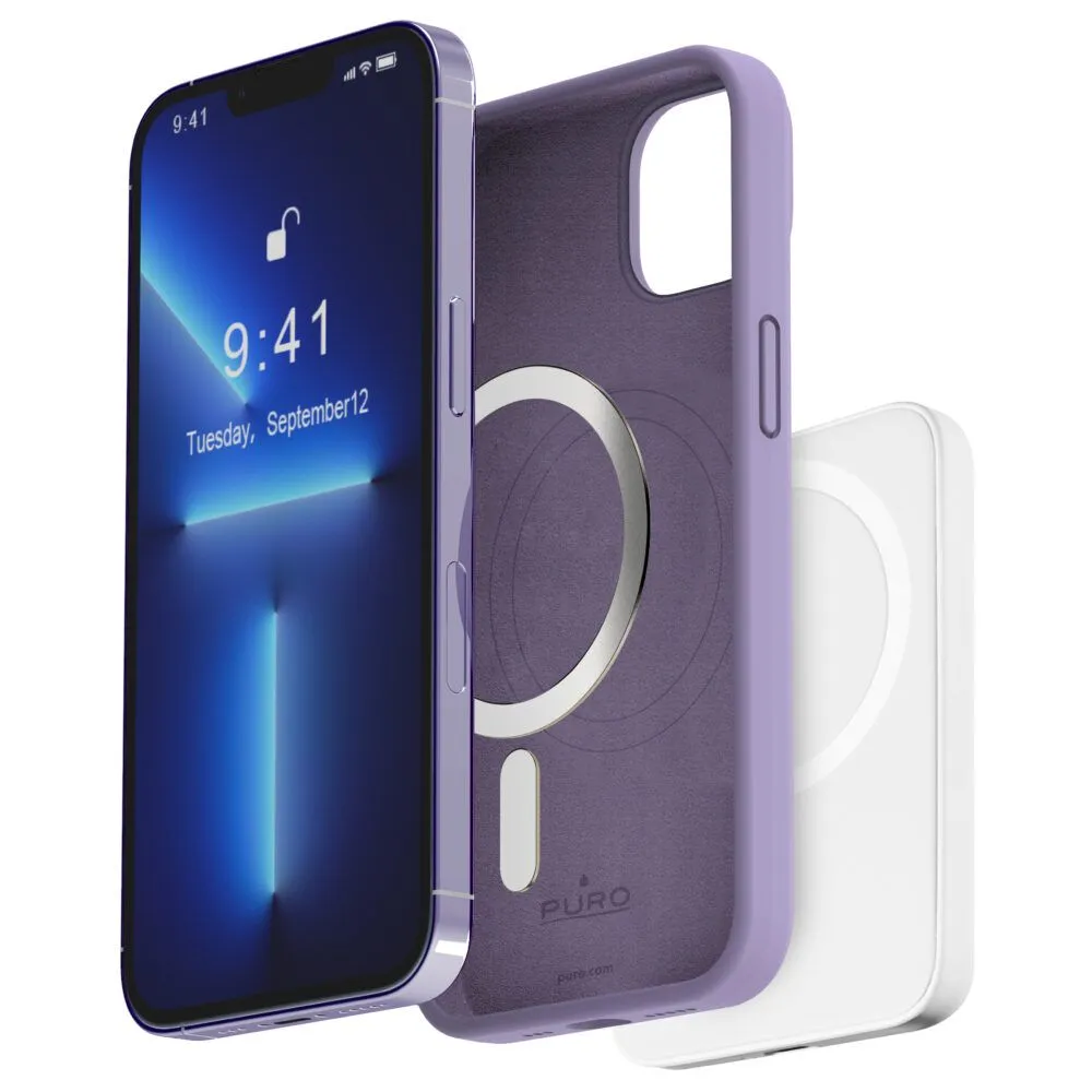 PURO Icon Mag futrola za iPhone 14  Pro lavanda
