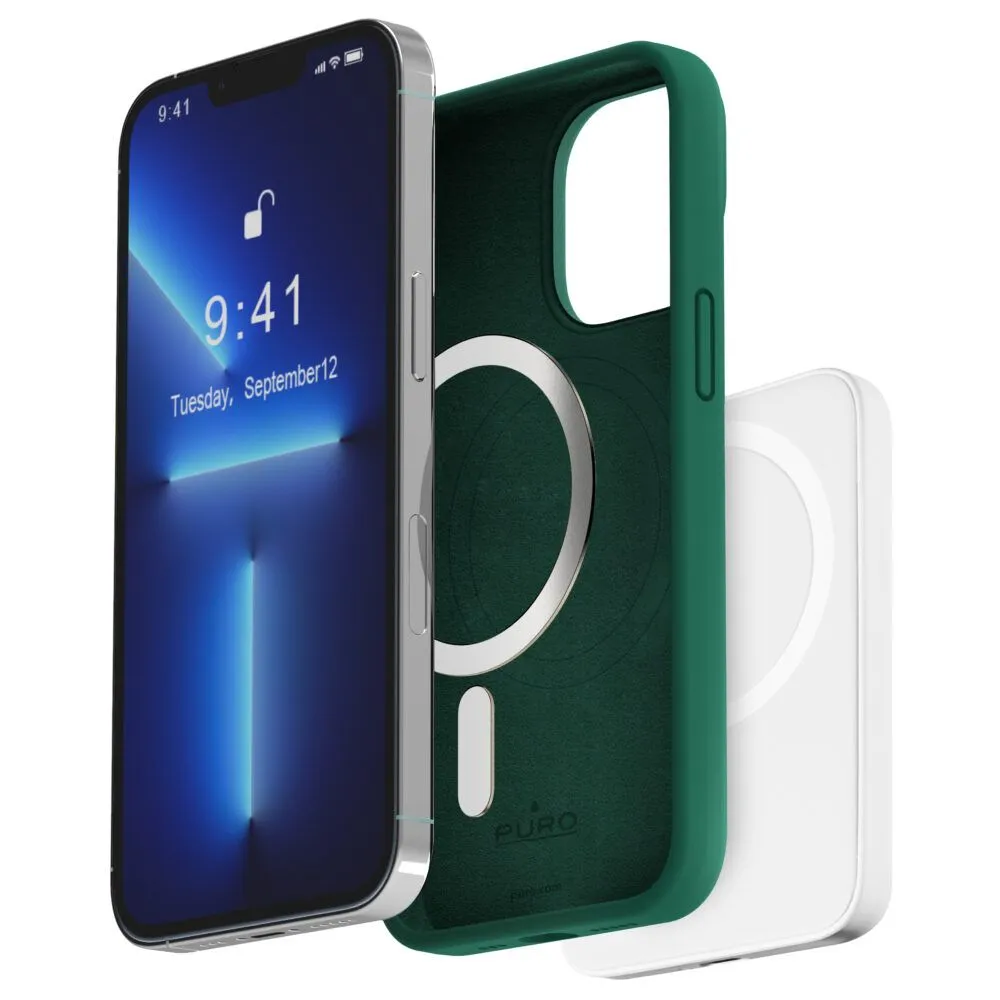 PURO Icon Mag futrola za iPhone 14  Pro zelena