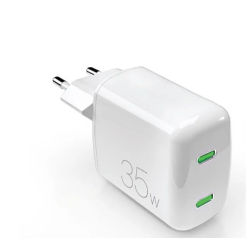 PURO Kućni punjač USB-C x 2 35W