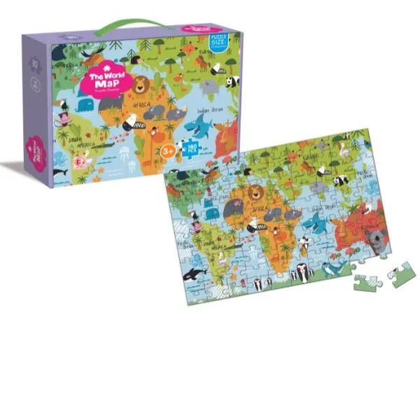 Puzzle Mapa sveta - 180 delova