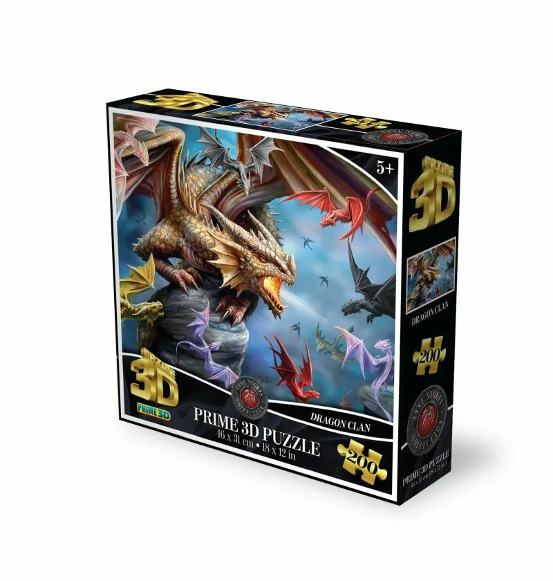 Puzzle za decu 3D Dragon clan - 200 delova
