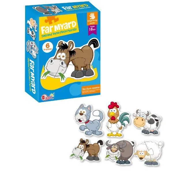 Puzzle za decu Farma 6u1 88059