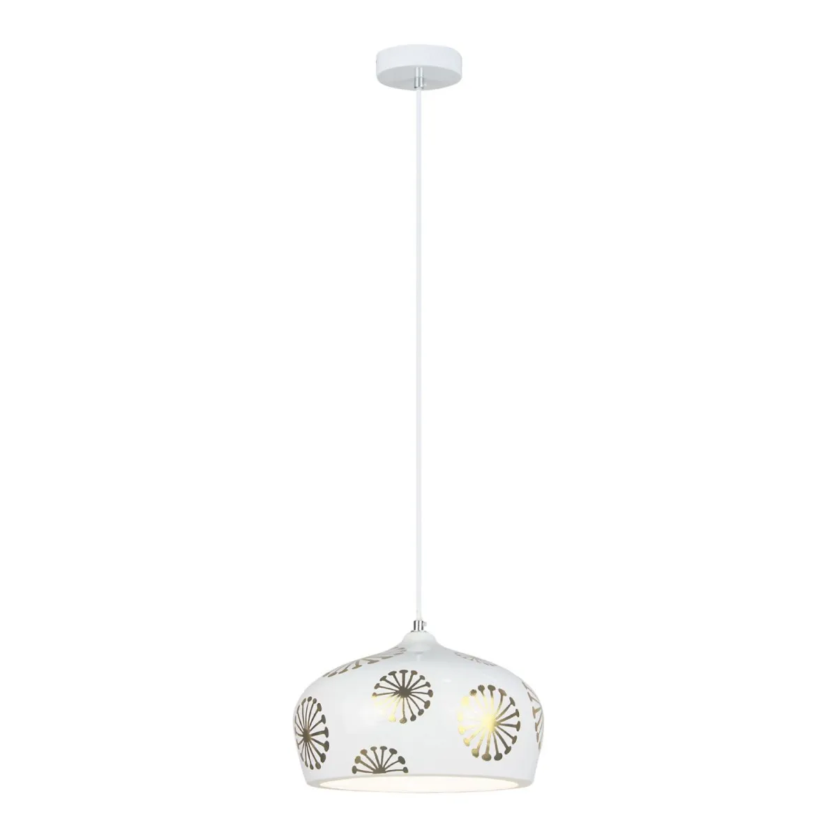 RABALUX Ginger visilica E27 1X MAX 60W gold bela