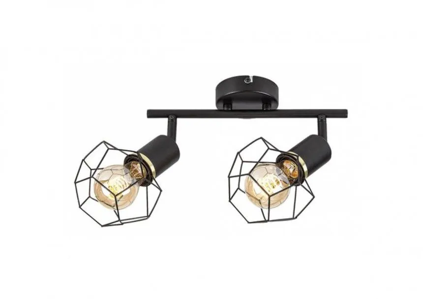 Rabalux Plafonjera Fran E27 2x MAX 40W mat crno (71066)