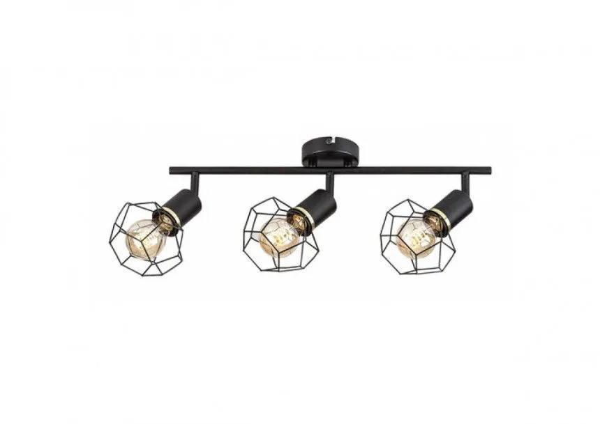 Rabalux Plafonjera Fran E27 3x MAX 40W mat crno (71067)