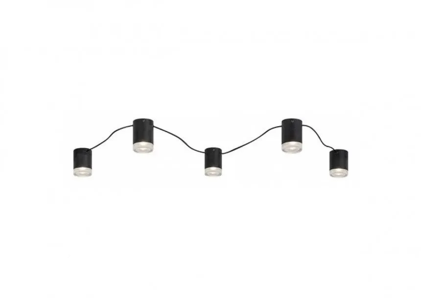 Rabalux Plafonjera Looplab G9 5x MAX 28W crna (71295)