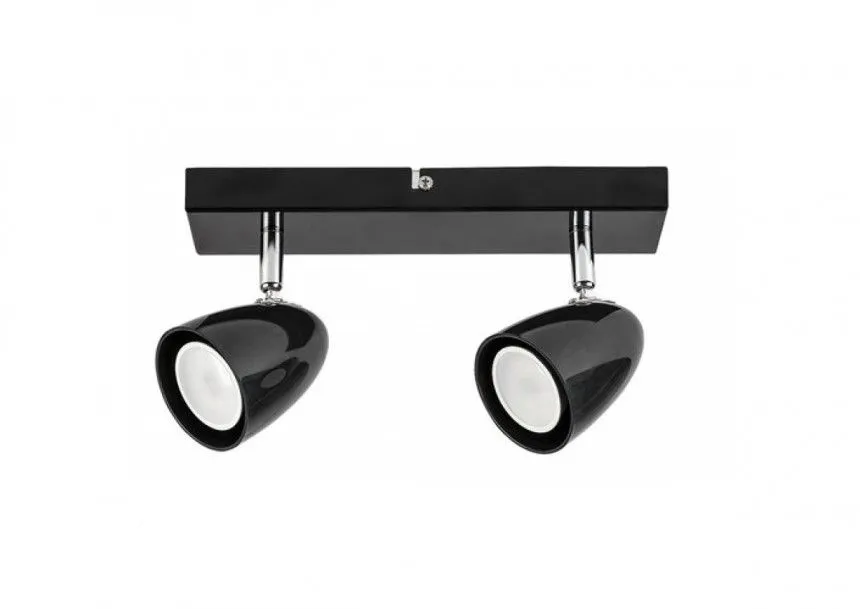 Rabalux Plafonjera Perico GU10 2X MAX 5W crna (73017)