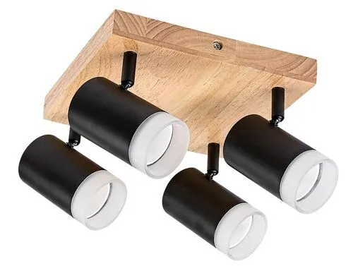 Rabalux Spot rasveta Toras GU10 4X MAX 5W hrast (73124)