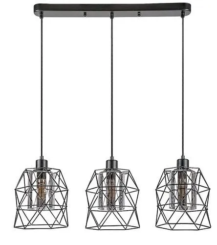 Rabalux Visilica Emrys E27 3x MAX 40W mat crno (72113)