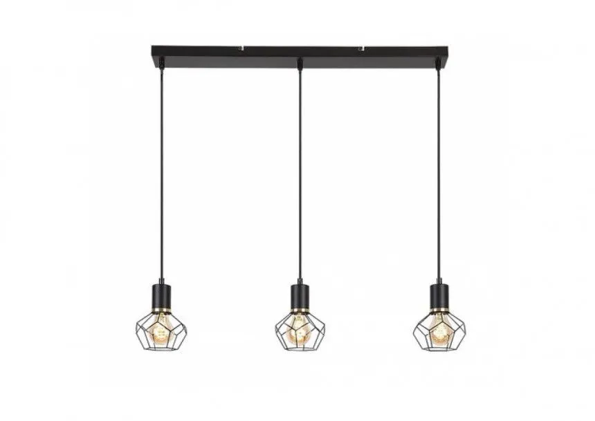Rabalux Visilica Fran E27 3x MAX 40W mat crno (72242)