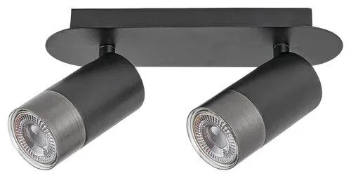 Rabalux Zidna lampa Zircon GU10 2X MAX 5W mat crno (5070)