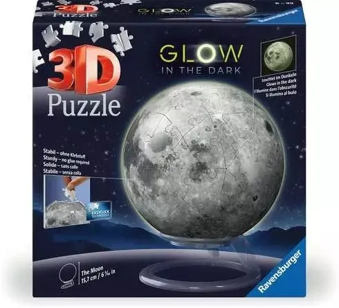Ravensburger 3D puzzle - Mesec/ Glow in the dark - 72 dela