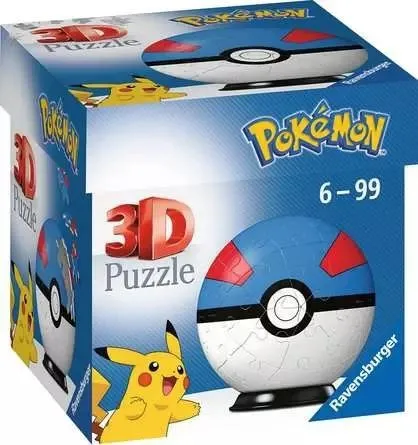 Ravensburger 3D puzzle - Pokemon velika lopta - 54 dela
