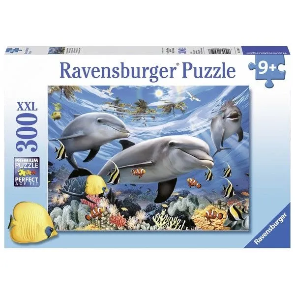 Ravensburger puzzle - Delfini - 300 delova