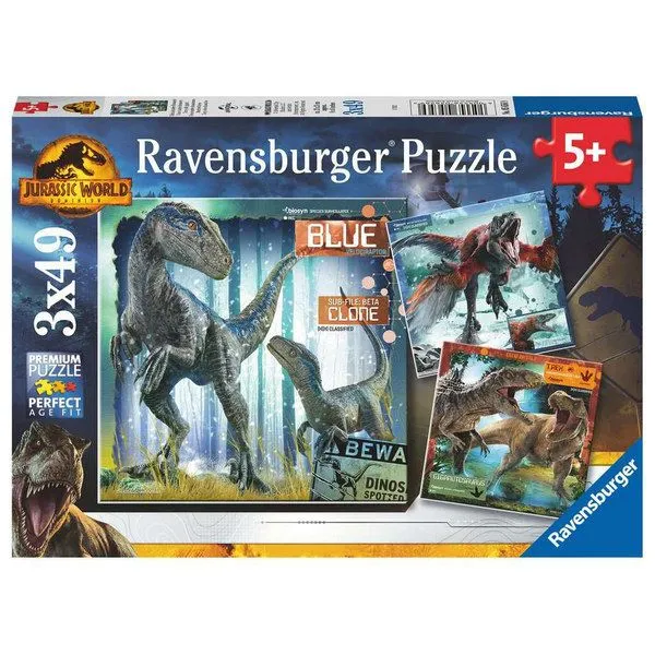 Ravensburger puzzle - Dino - 3x49 delova
