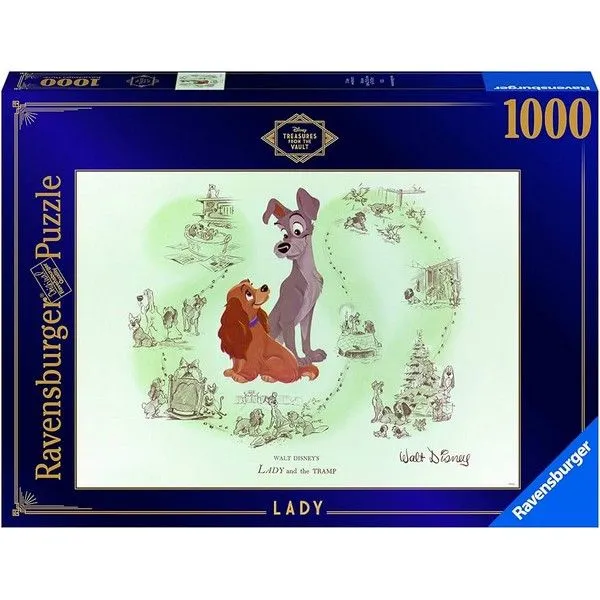 Ravensburger puzzle - Disney - Lady&Tramp - 1.000 delova