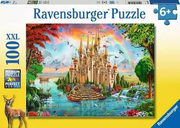 Ravensburger puzzle - Dvorac i duga - 100 delova
