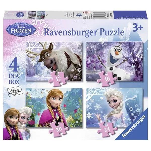 Ravensburger puzzle - Frozen, 4 u 1 (12,16,20,24 delova)