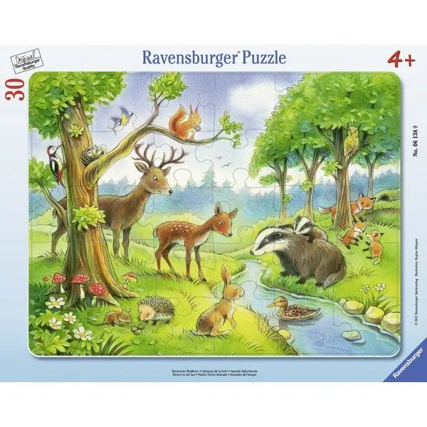 Ravensburger puzzle - Životinje na potočiću - 30 delova