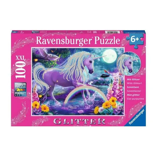 Ravensburger puzzle - Jednorog u gliteru - 100 delova